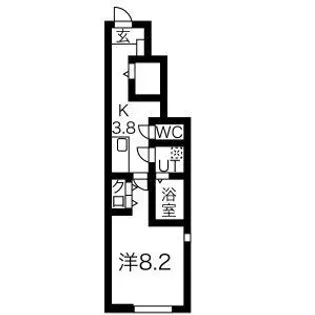 seesaw清水町【1階】の間取り
