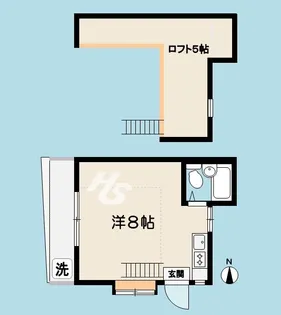 リバーストンコーポA棟【1階】の間取り
