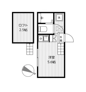 カーサES I【1階】の間取り