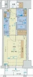 エステムプラザ横濱みなとみらいWEST【7階】の間取り
