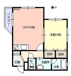 ヴァンクール M【2階】の間取り