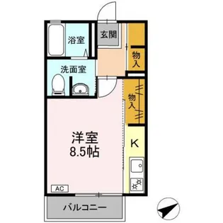 プランタンFUMI【2階】の間取り