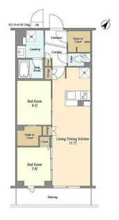 東京都大田区鵜の木3【マンション】の間取り