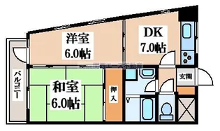 忍ケ丘SKビル【5階】の間取り
