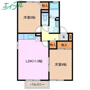 メゾン明日香【2階】の間取り