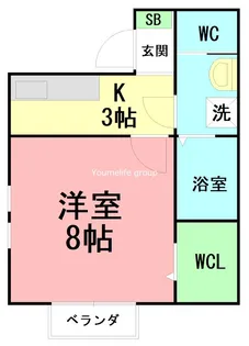 タウンコート【1階】の間取り