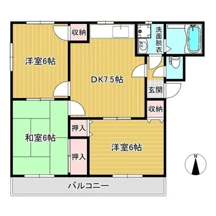 エクセレンス山方2【2階】の間取り