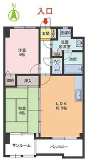 カーサ・セレッソ【6階】の間取り