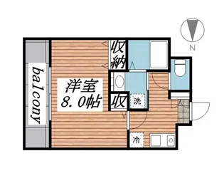 アブニール小田原【3階】の間取り