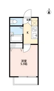 東京都西東京市中町2【アパート】の間取り
