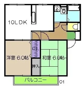 エクレール B棟【2階】の間取り