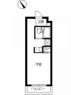 1Rの間取り画像