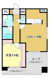WTRマンション【5階】の間取り