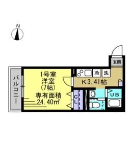 東京都足立区足立4【アパート】の間取り
