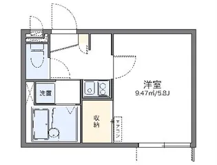 レオパレスyuki【1階】の間取り