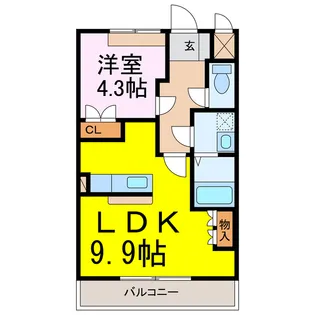 WAM【1階】の間取り
