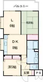 2LDKの間取り画像