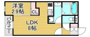 PHOENIX千早【2階】の間取り