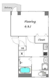 TUR池尻大橋【2階】の間取り