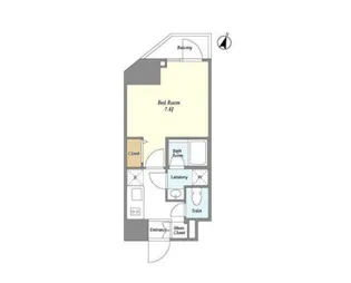 東京都新宿区新宿7【マンション】の間取り