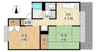 セジュール田村【1階】の間取り