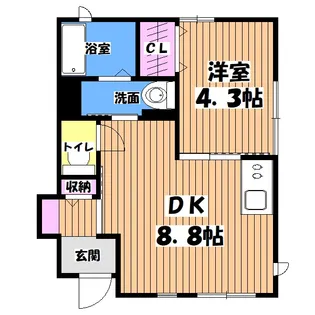 フェリシティ府中【1階】の間取り