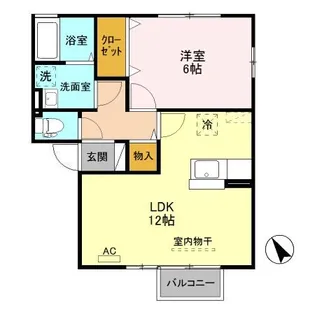 新潟県加茂市高須町1【アパート】の間取り