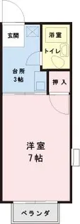 千葉県市川市欠真間2【アパート】の間取り