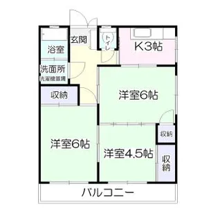 パークサイド清水沼B棟【4階】の間取り