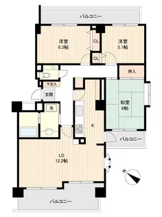 宮城県仙台市青葉区北根3【マンション】の間取り