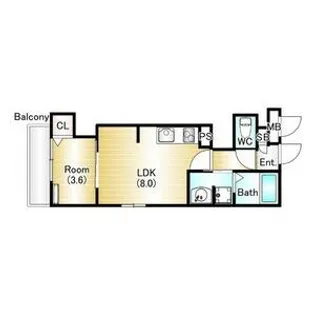 シエーナ御前五条【1階】の間取り