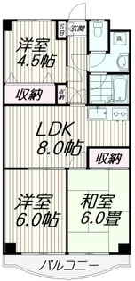 スプリングバレー【3階】の間取り