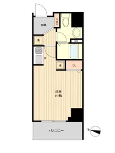 オーキッドレジデンス浦和【9階】の間取り