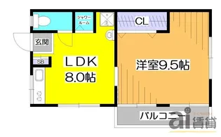エステート一橋1【2階】の間取り