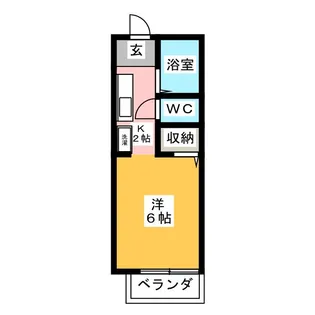 プチスタジオ湘南【1階】の間取り