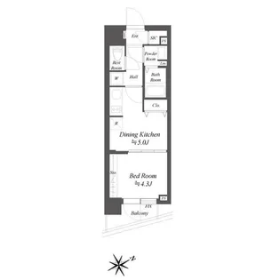 東京都品川区南品川6【マンション】の間取り