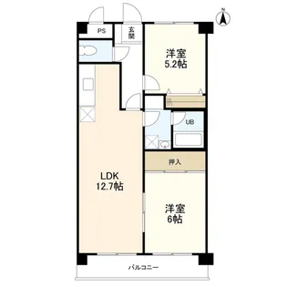 ガーデンハイツ六本木【2階】の間取り