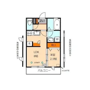 1LDKの間取り画像