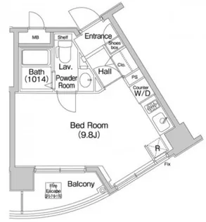コンフォリア愛宕【8階】の間取り