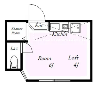 神奈川県横浜市鶴見区朝日町1【アパート】の間取り