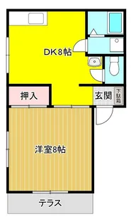 サニーハイツ【2階】の間取り