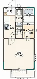 1Kの間取り画像