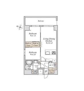 板橋本町ステーションレジデンス【10階】の間取り