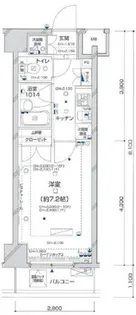 東京都新宿区新宿4【マンション】の間取り
