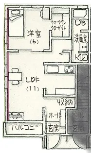 ヒカリハイツ【1階】の間取り
