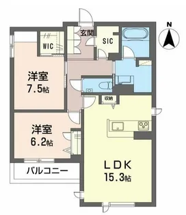 ラ・ルーム厚木町【0】【4階】の間取り