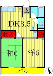 シティハイムマグノリアA【2階】の間取り