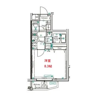 アンベリール田園調布南【5階】の間取り