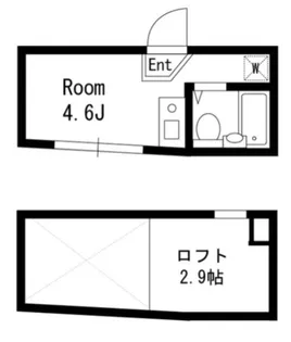 東京都新宿区中井1【アパート】の間取り