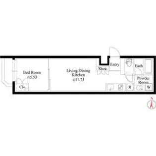 グランパセオ代々木上原IIの間取り